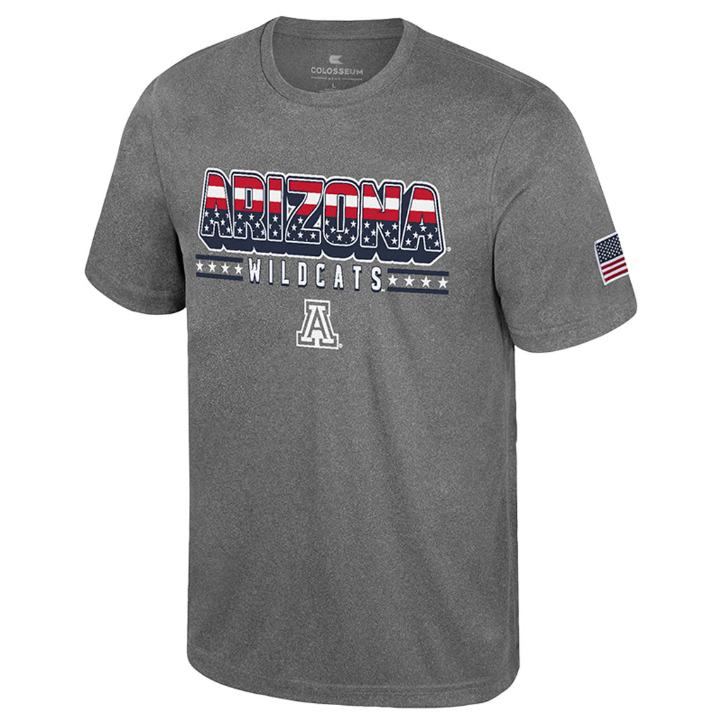 NCAA Arizona Wildcats Colosseum OHT Blade T-Shirt - Charcoal