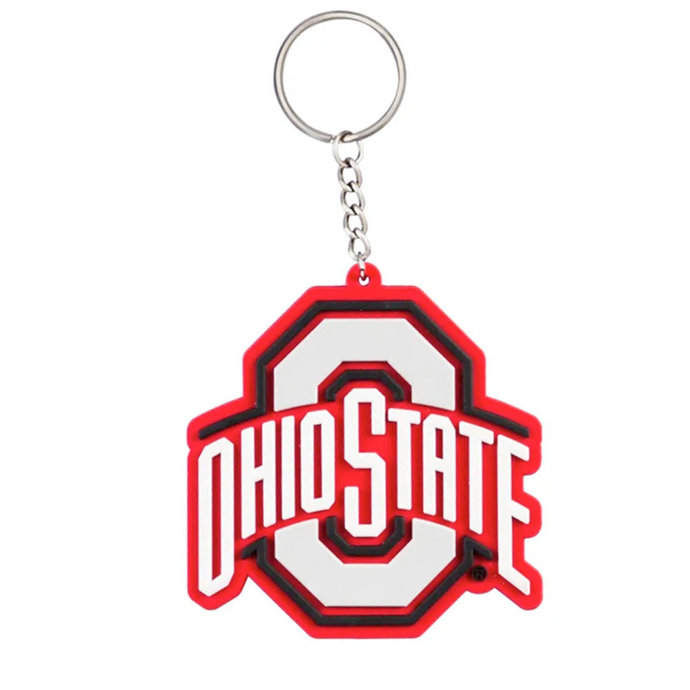 NCAA Ohio State Buckeyes Evergreen Rubber Keychain