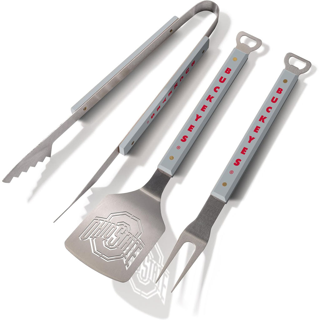NCAA Ohio State Buckeyes YouTheFan 3-Piece BBQ Set