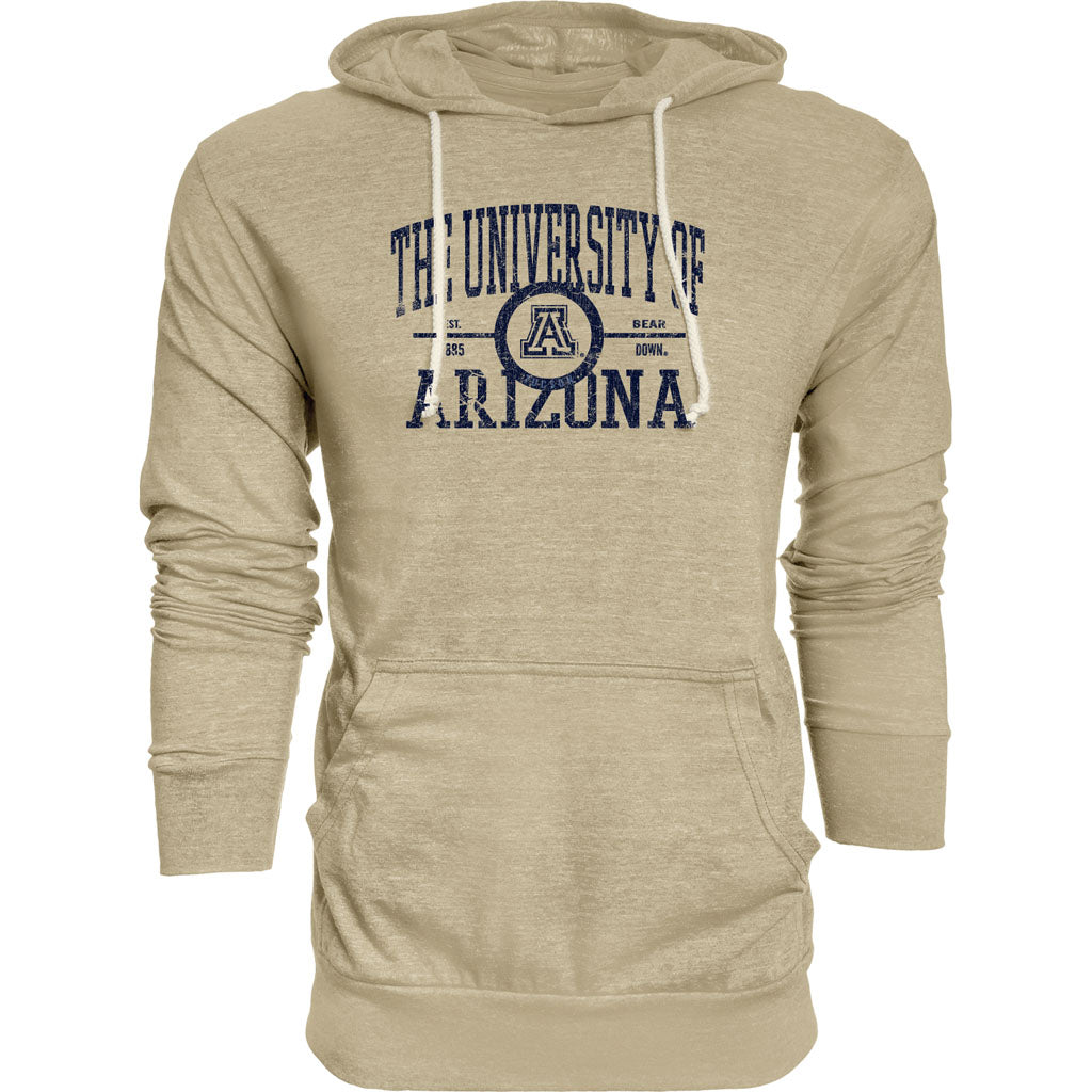 NCAA Arizona Wildcats Blue 84 View Composite Light Pullover Hoodie - Sand