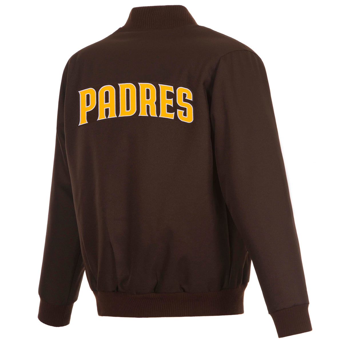 MLB San Diego Padres JH Design Poly-Twill Jacket- Brown