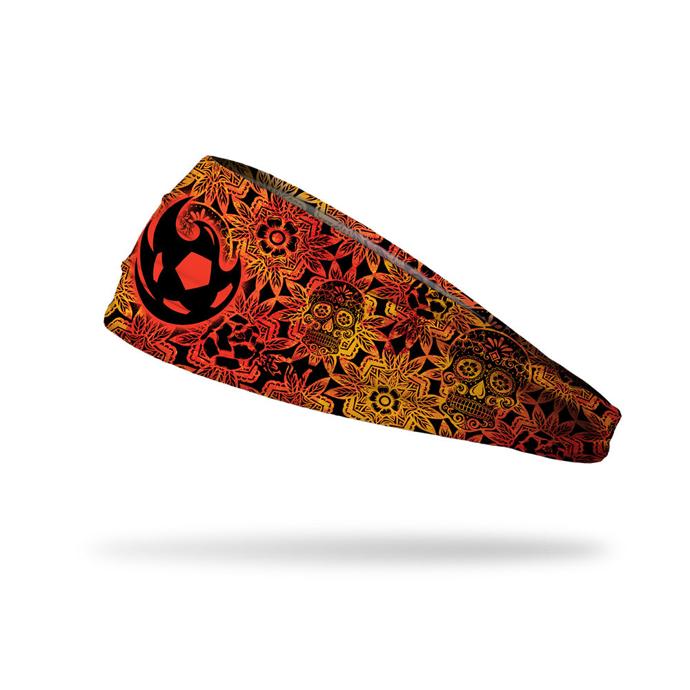 Phoenix Rising JUNK Psychedelic Skull Headband - Red