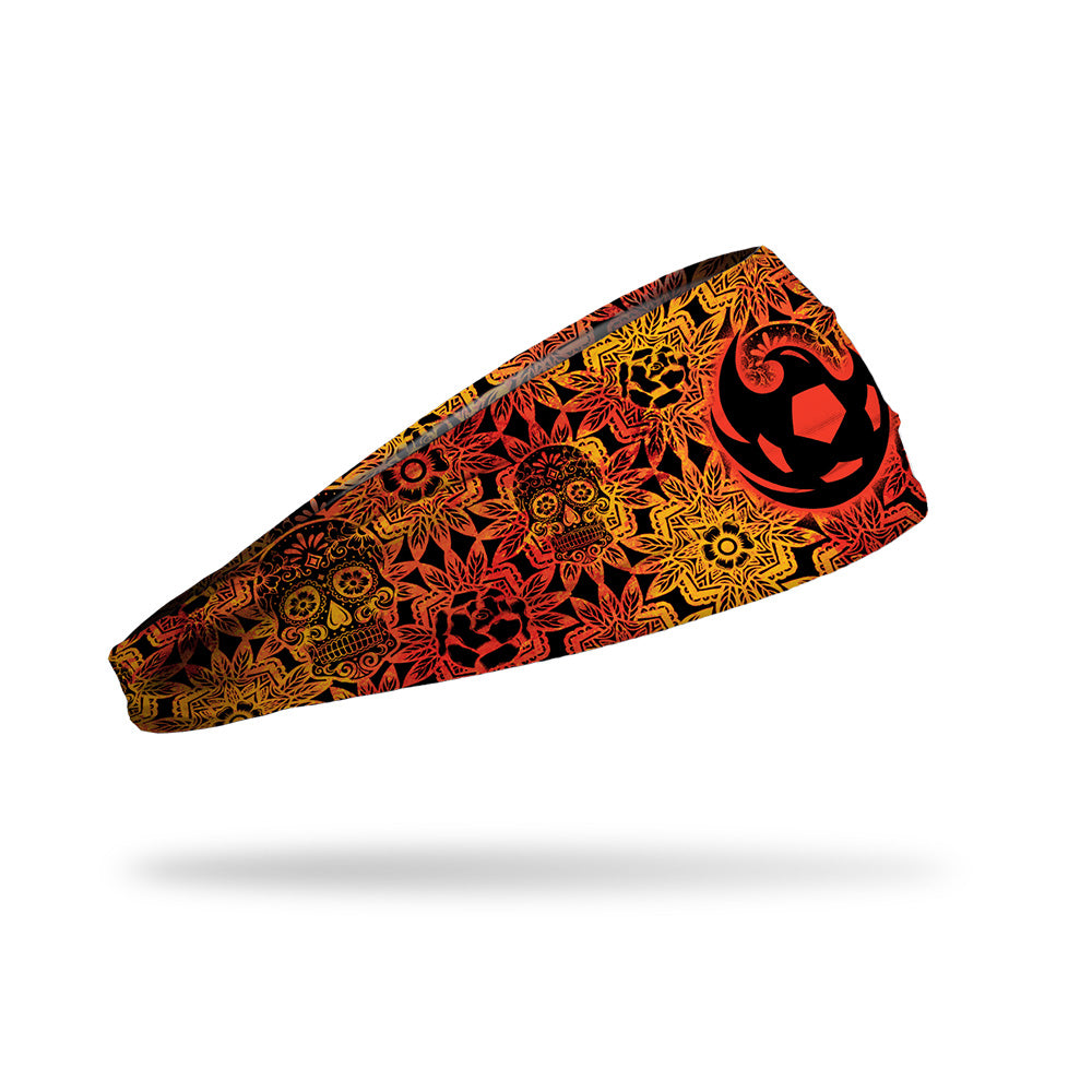 Phoenix Rising JUNK Psychedelic Skull Headband - Red