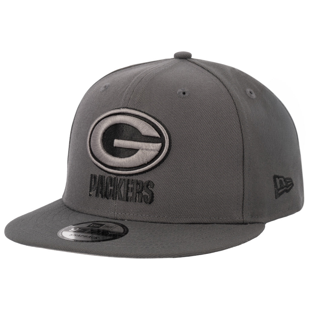 NFL Green Bay Packers New Era Gray Prestige 9FIFTY Snapback Hat - Graphite