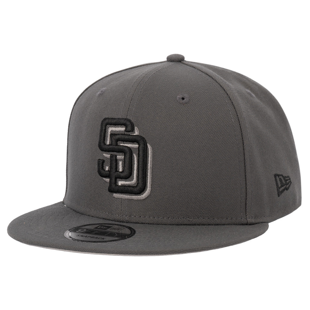MLB San Diego Padres New Era Gray Prestige 9FIFTY Snapback Hat - Graphite