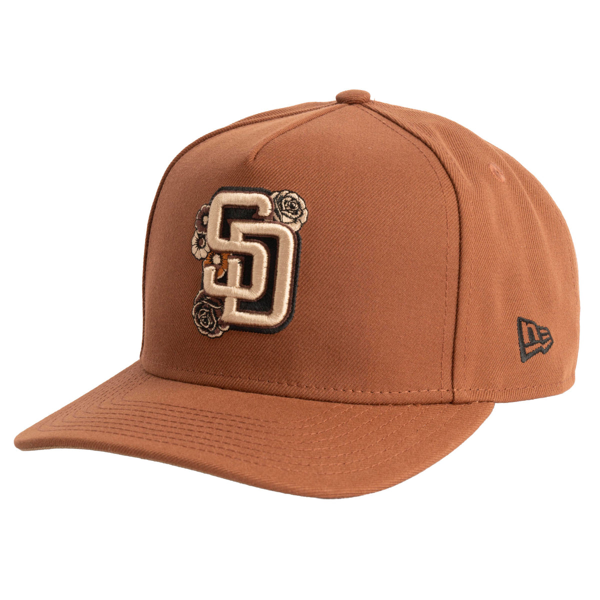 MLB San Diego Padres New Era Jolly Roger 9FIFTY A-Frame Snapback Hat- Brown