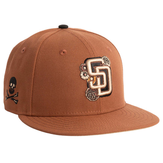 MLB San Diego Padres New Era Jolly Roger 59FIFTY Fitted Hat- Brown