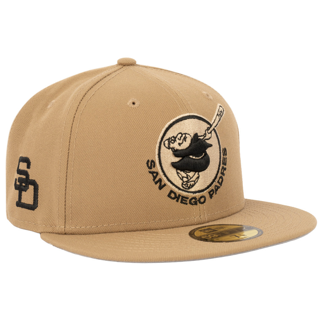 MLB San Diego Padres New Era Mocha 59FIFTY Fitted Hat - Khaki