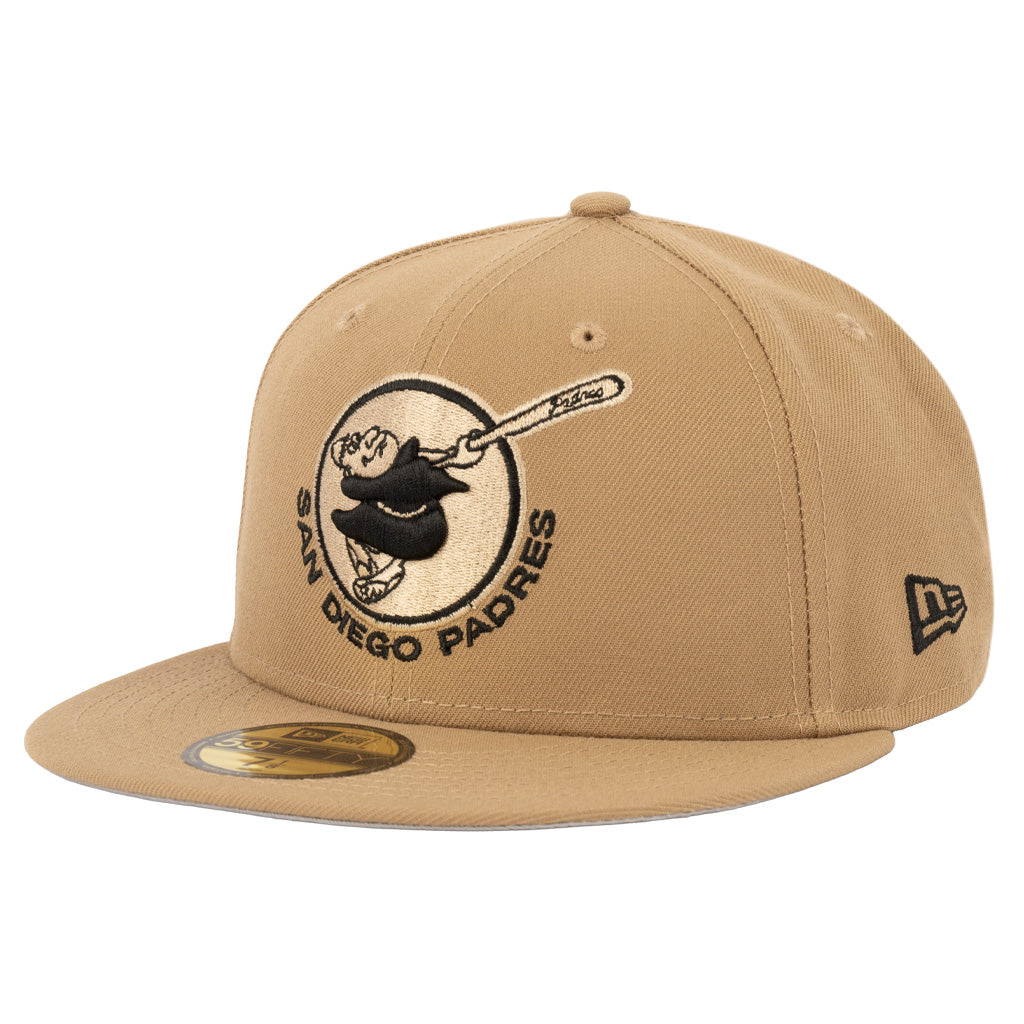 MLB San Diego Padres New Era Mocha 59FIFTY Fitted Hat - Khaki