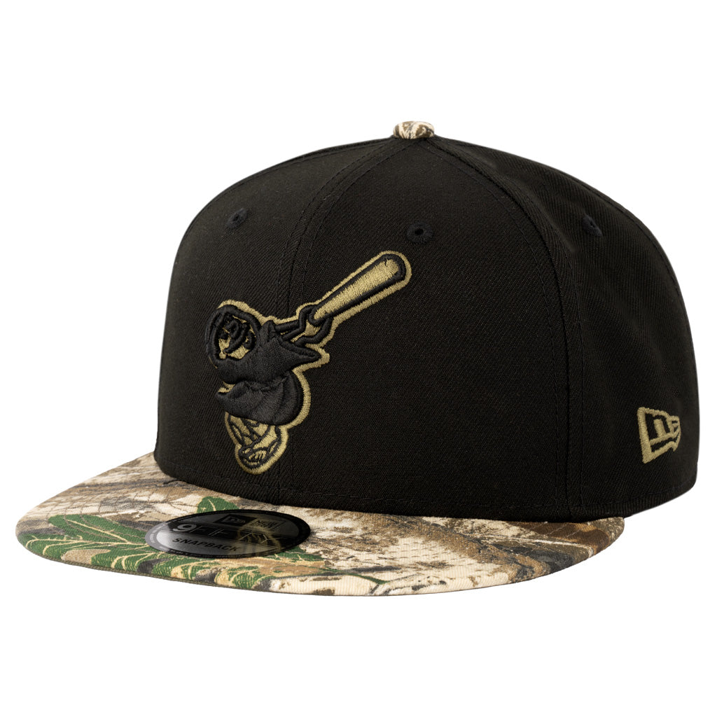 MLB San Diego Padres New Era Two-Tone Real Tree Shadow 9FIFTY Snapback Hat - Black