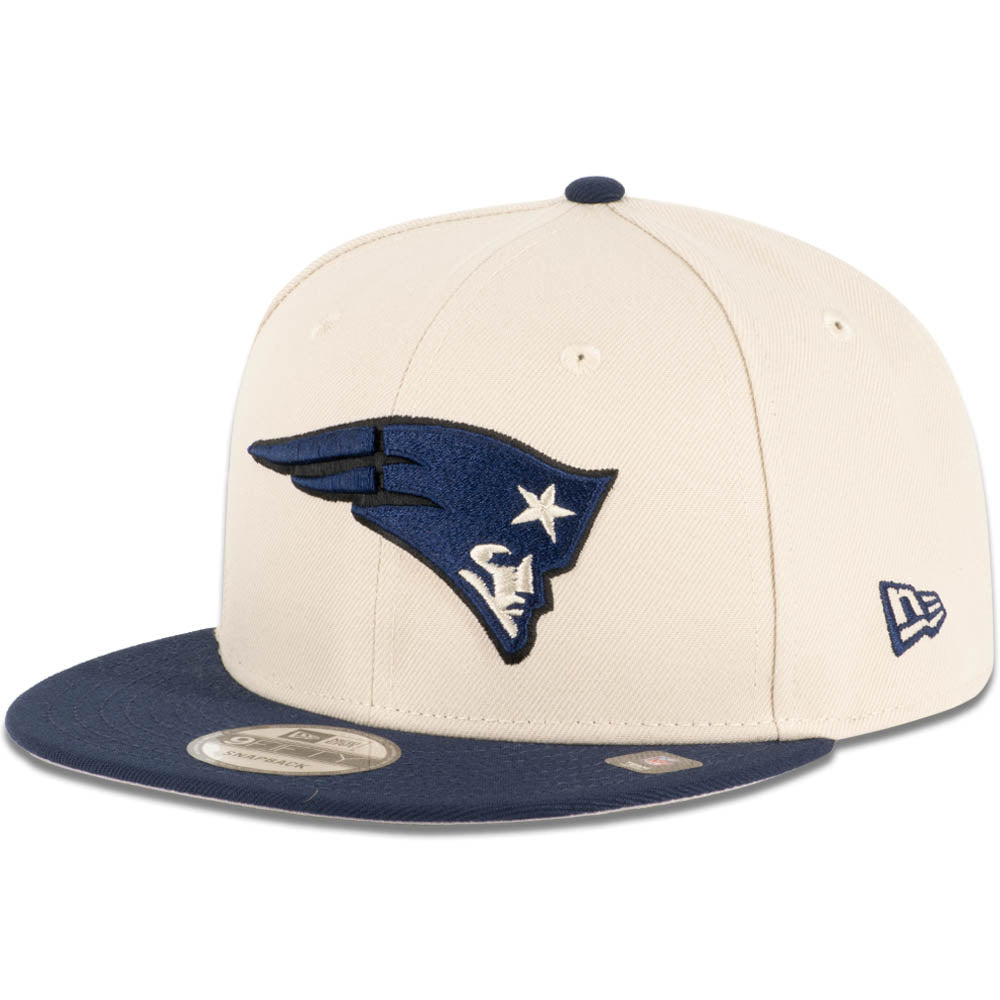 NFL New England Patriots New Era Two-Tone Stone Color Focus 9FIFTY Snapback