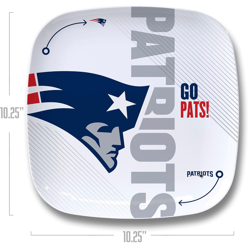 NFL New England Patriots YouTheFan Dinner Plate