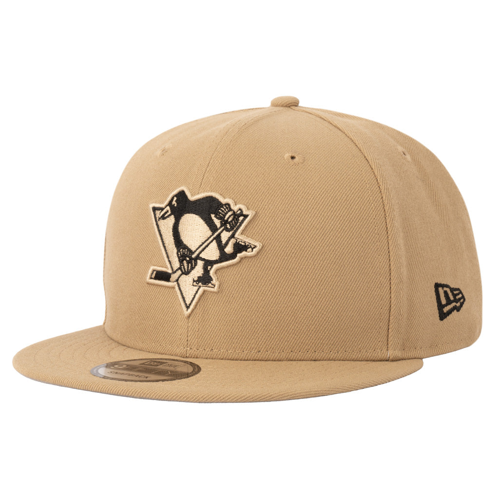 NHL Pittsburgh Penguins New Era Mocha 9FIFTY Snapback Hat - Khaki