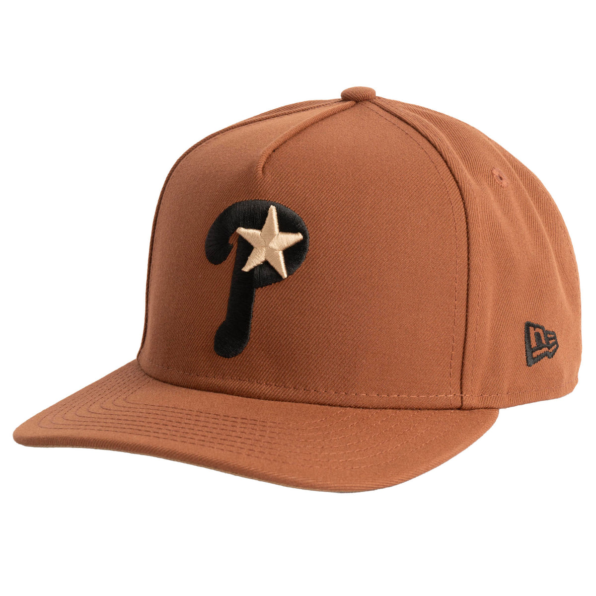 MLB Philadelphia Phillies New Era Jolly Roger 9FIFTY A-Frame Snapback Hat- Brown