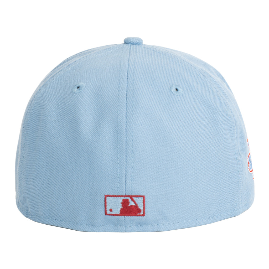 MLB Philadelphia Phillies New Era Team Under Visor 59FIFTY Fitted Hat - Blue