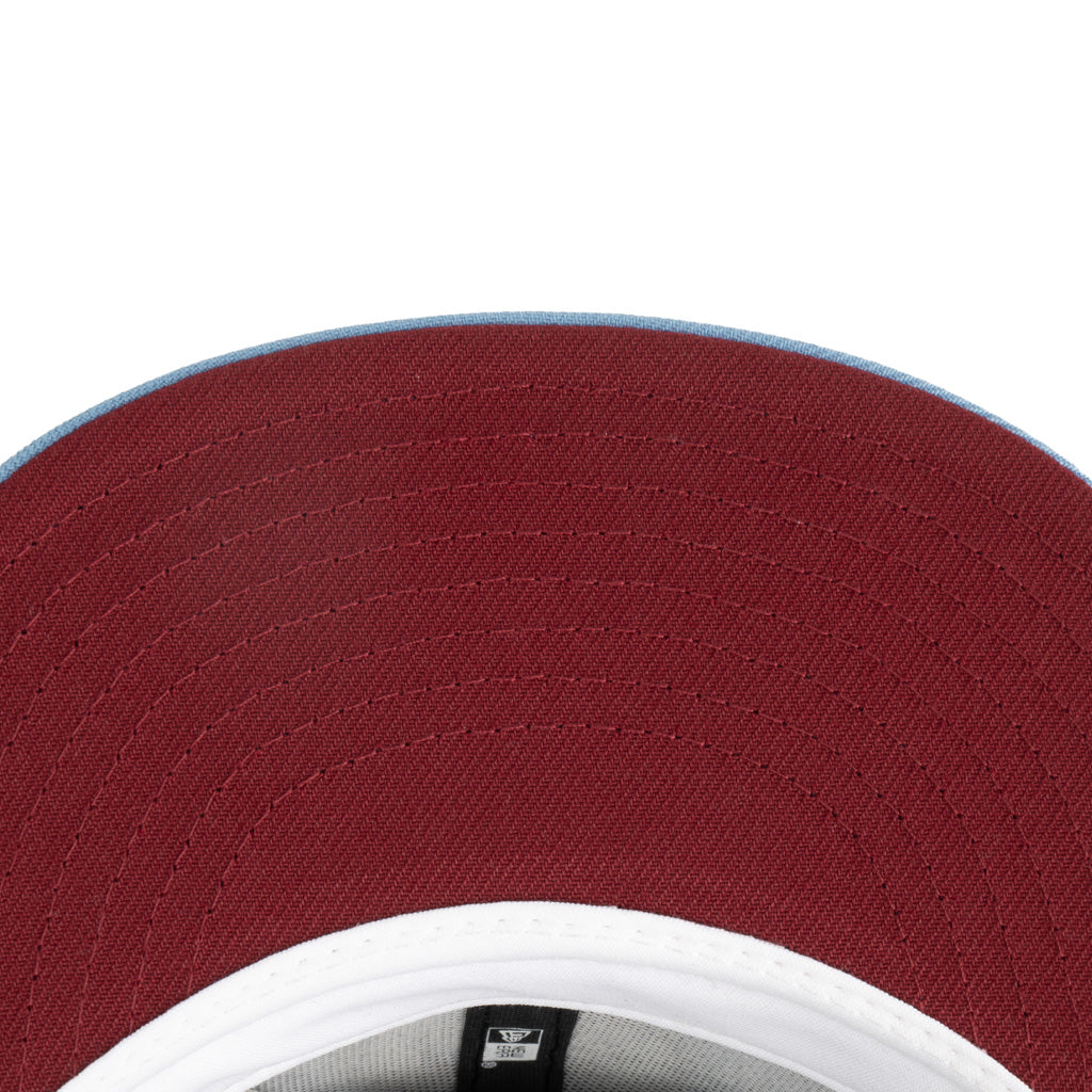 MLB Philadelphia Phillies New Era Team Under Visor 59FIFTY Fitted Hat - Blue