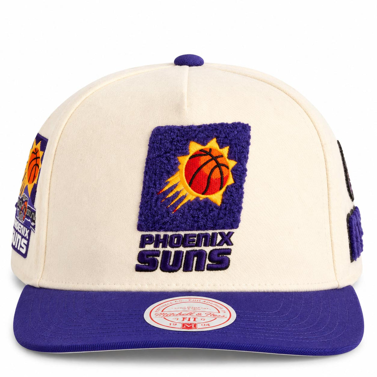 NBA Phoenix Suns Mitchell & Ness Cream Team Pro Snapback Hat- Cream