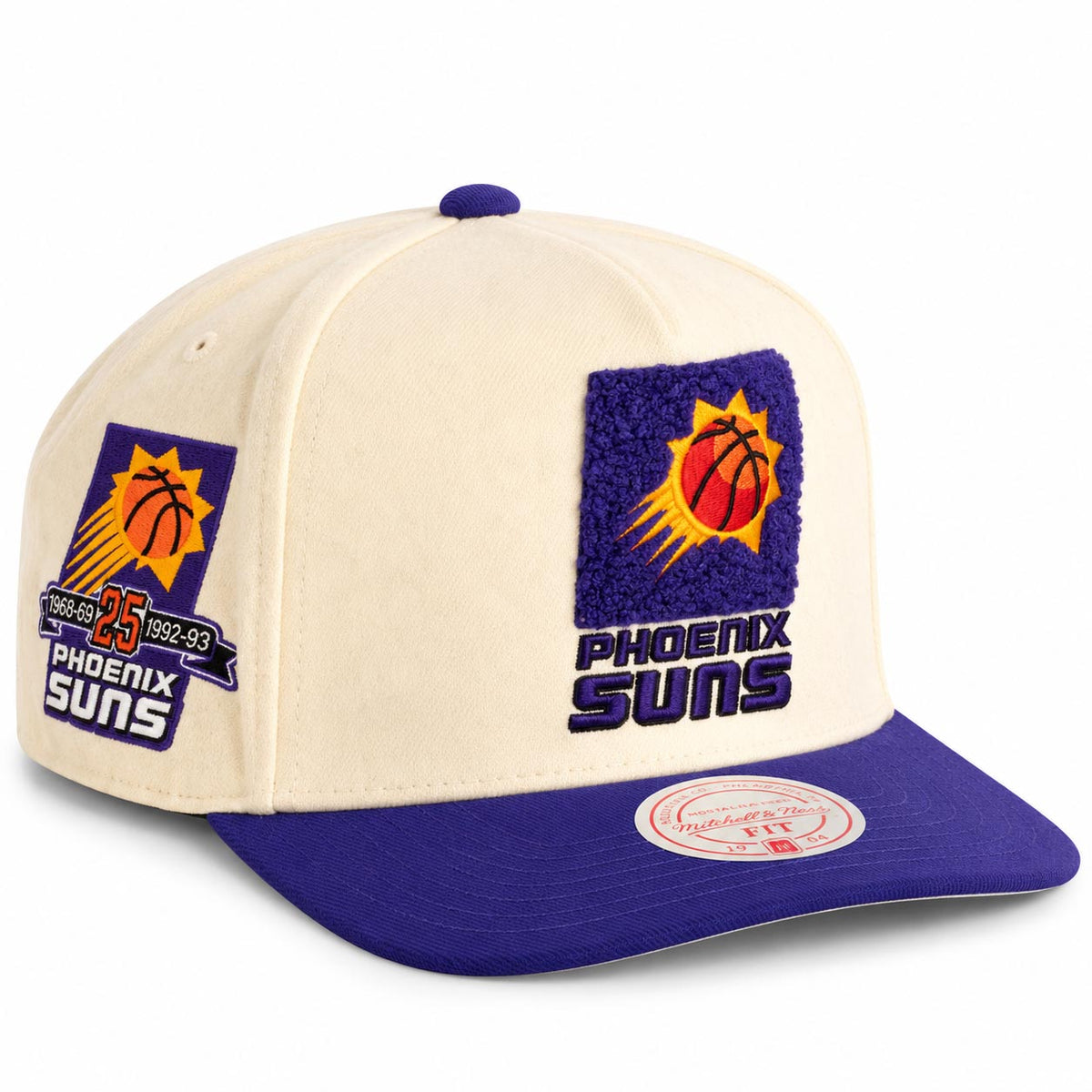 NBA Phoenix Suns Mitchell & Ness Cream Team Pro Snapback Hat- Cream