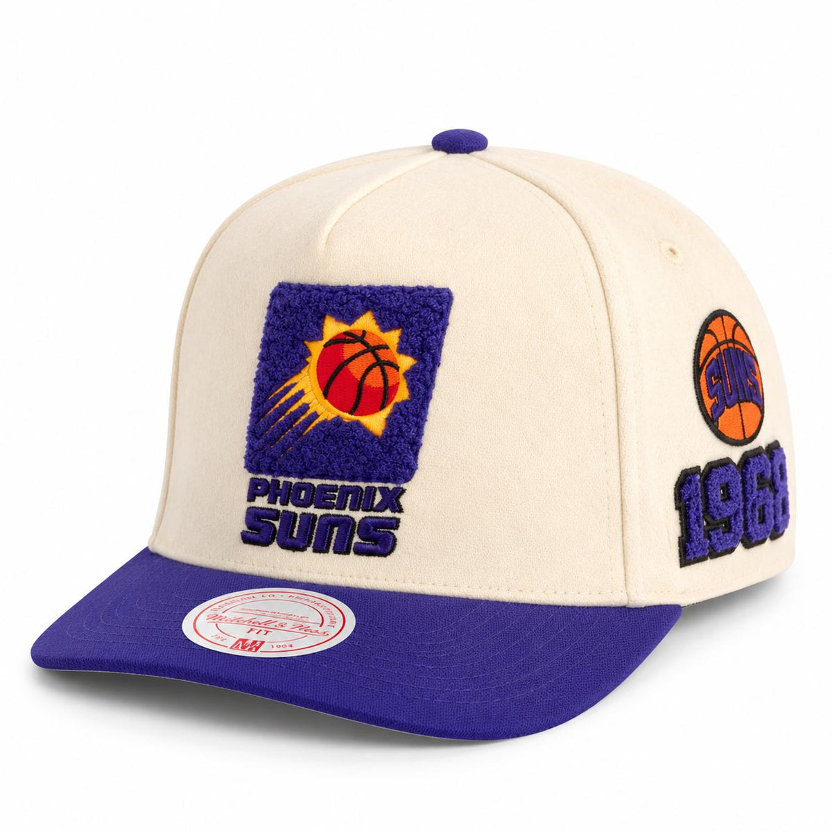 NBA Phoenix Suns Mitchell & Ness Cream Team Pro Snapback Hat- Cream