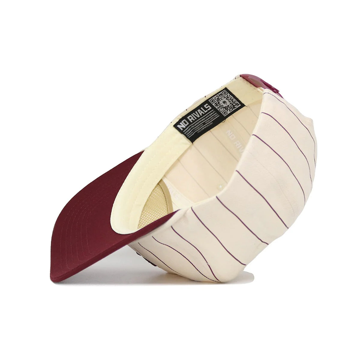 NCAA Arizona State Sun Devils No Rivals Sparky Pinstripe Structured Hat- Cream