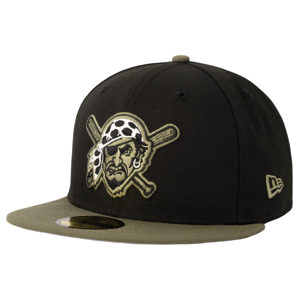 MLB Pittsburgh Pirates New Era Midnight Jungle 59FIFTY Fitted Hat - Black