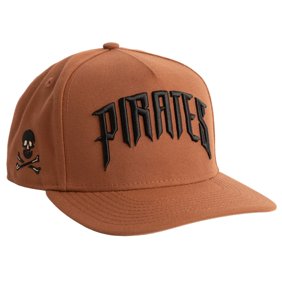 MLB Pittsburgh Pirates New Era Jolly Roger 9FIFTY A-Frame Snapback Hat- Brown