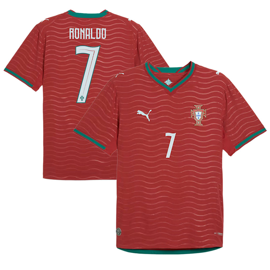 Portugal National Team Cristiano Ronaldo Puma 2026 Home Authentic Jersey - Red