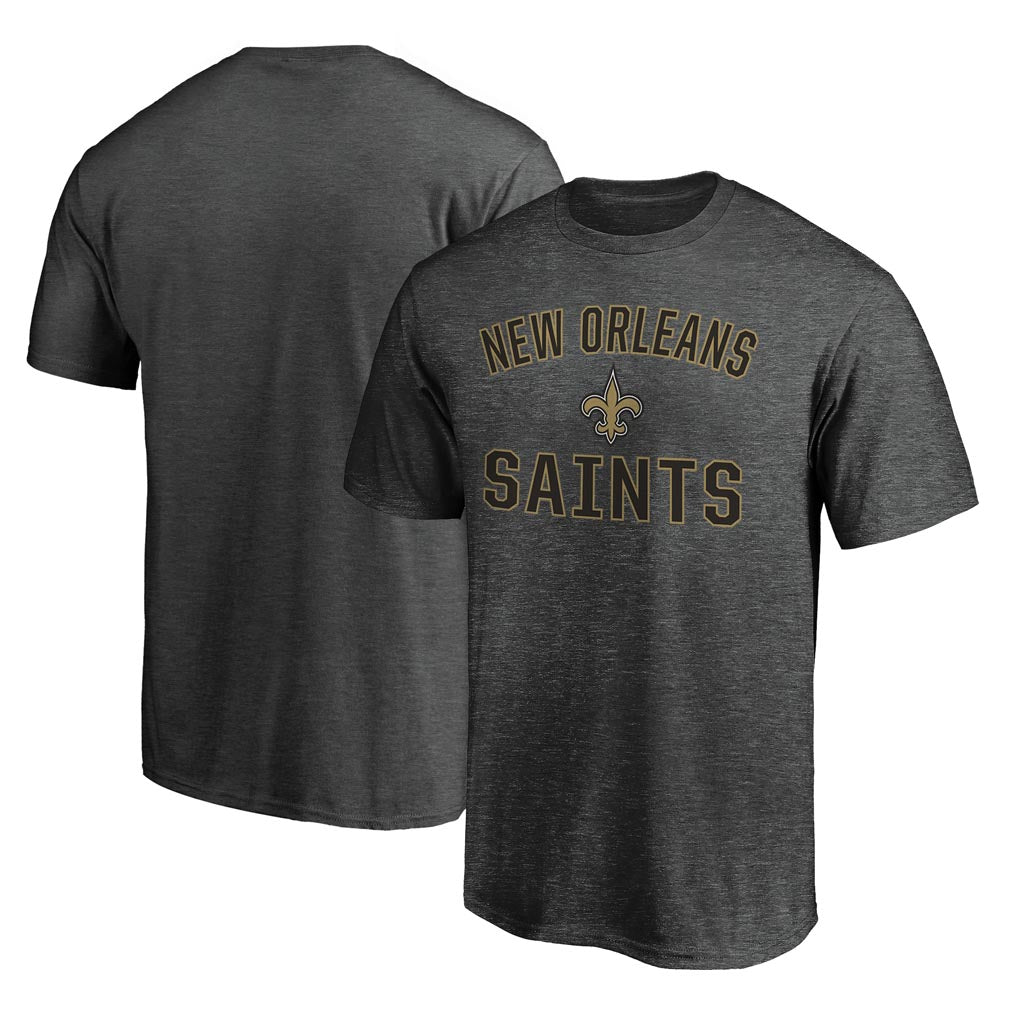 NFL New Orleans Saints Fanatics Victory Arch T-Shirt - Charcoal