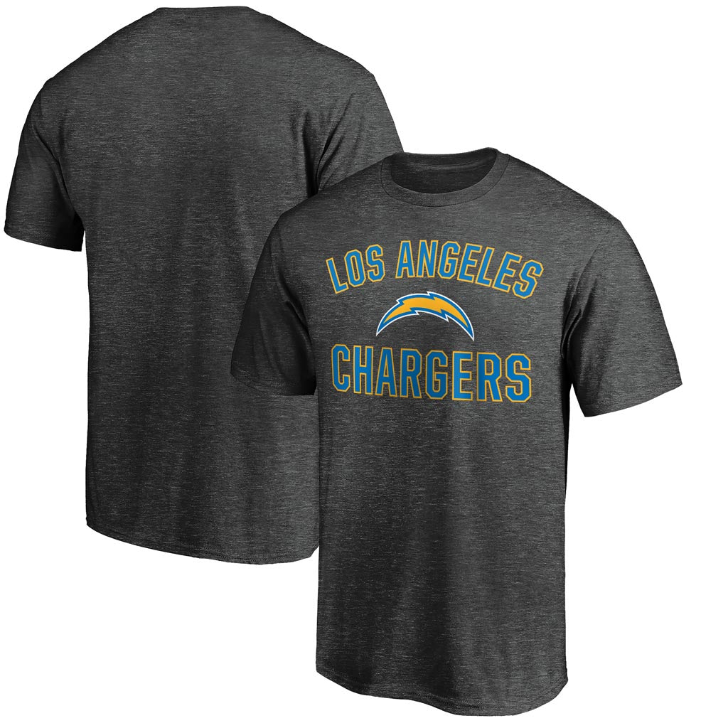 NFL Los Angeles Chargers Fanatics Victory Arch T-Shirt - Charcoal