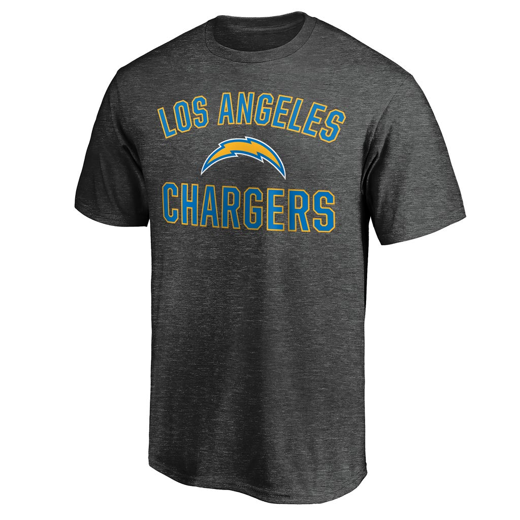 NFL Los Angeles Chargers Fanatics Victory Arch T-Shirt - Charcoal