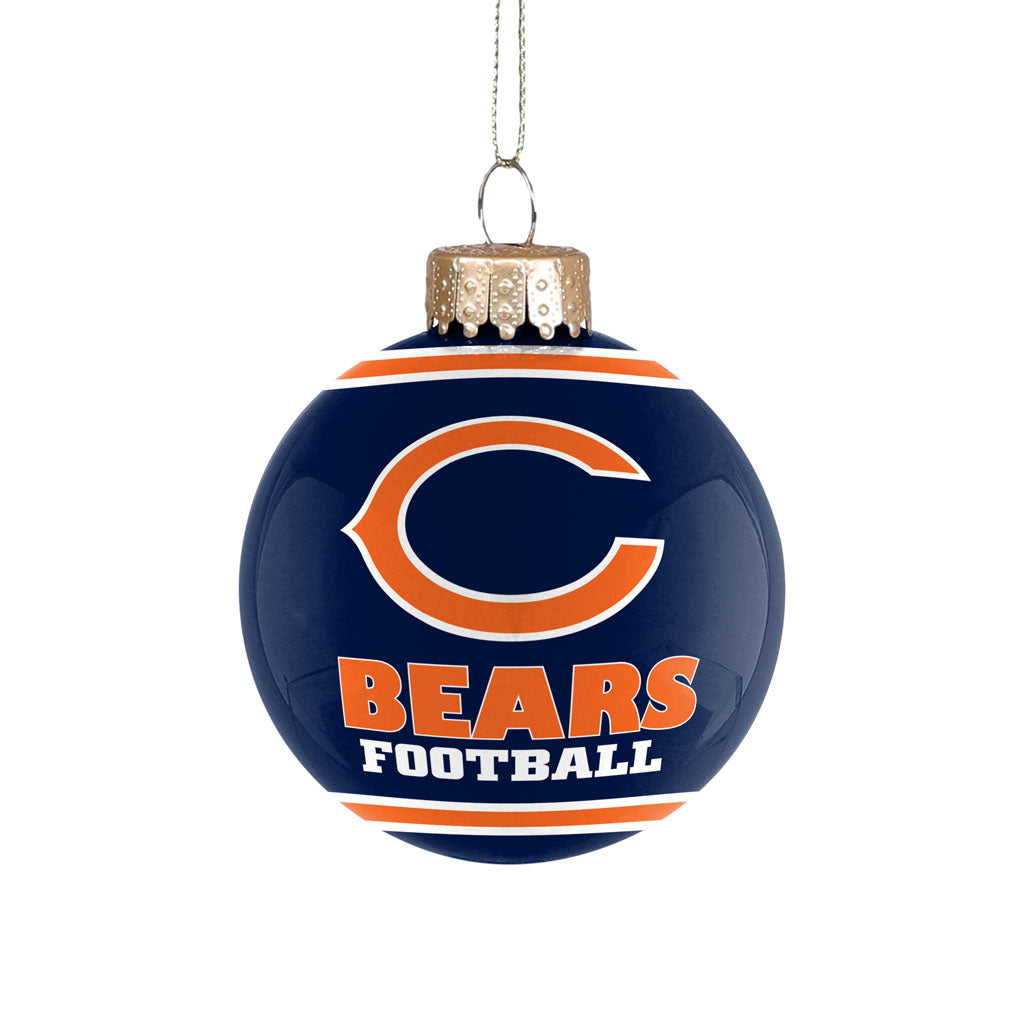 NFL Chicago Bears FOCO Glass Ball Ornament