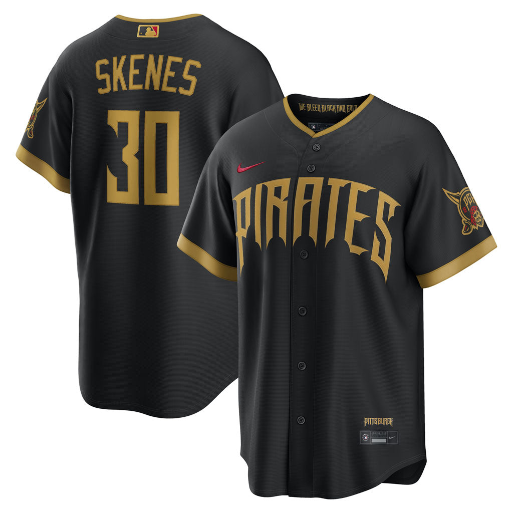 MLB Pittsburgh Pirates Paul Skenes Nike 2026 City Connect Stadium Jersey - Black