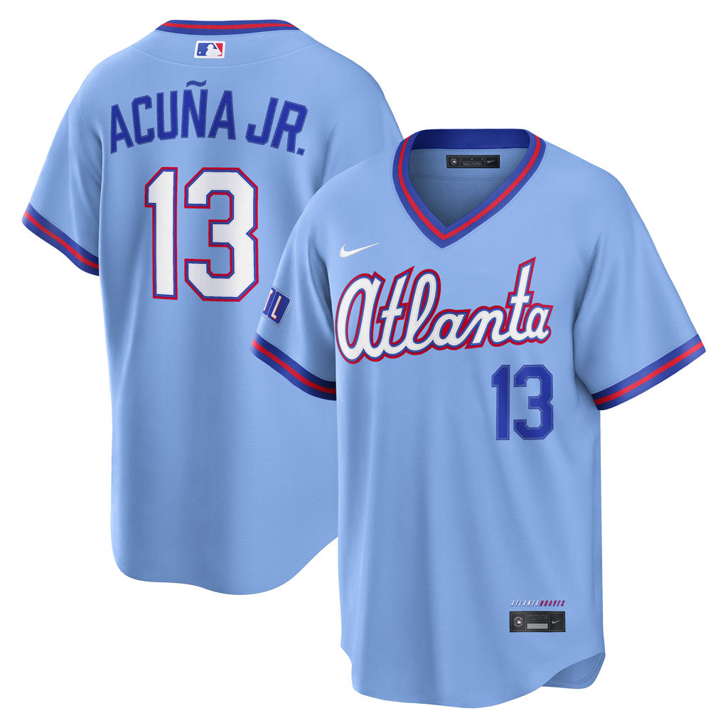 MLB Atlanta Braves Ronald Acuña Jr. Nike 2026 City Connect Stadium Jersey - Navy