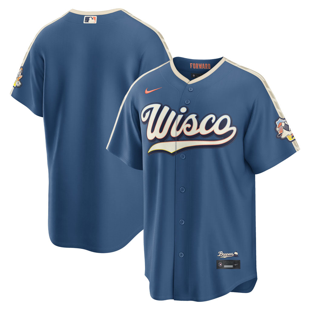 MLB Milwaukee Brewers Nike 2026 City Connect Stadium Jersey - Blue