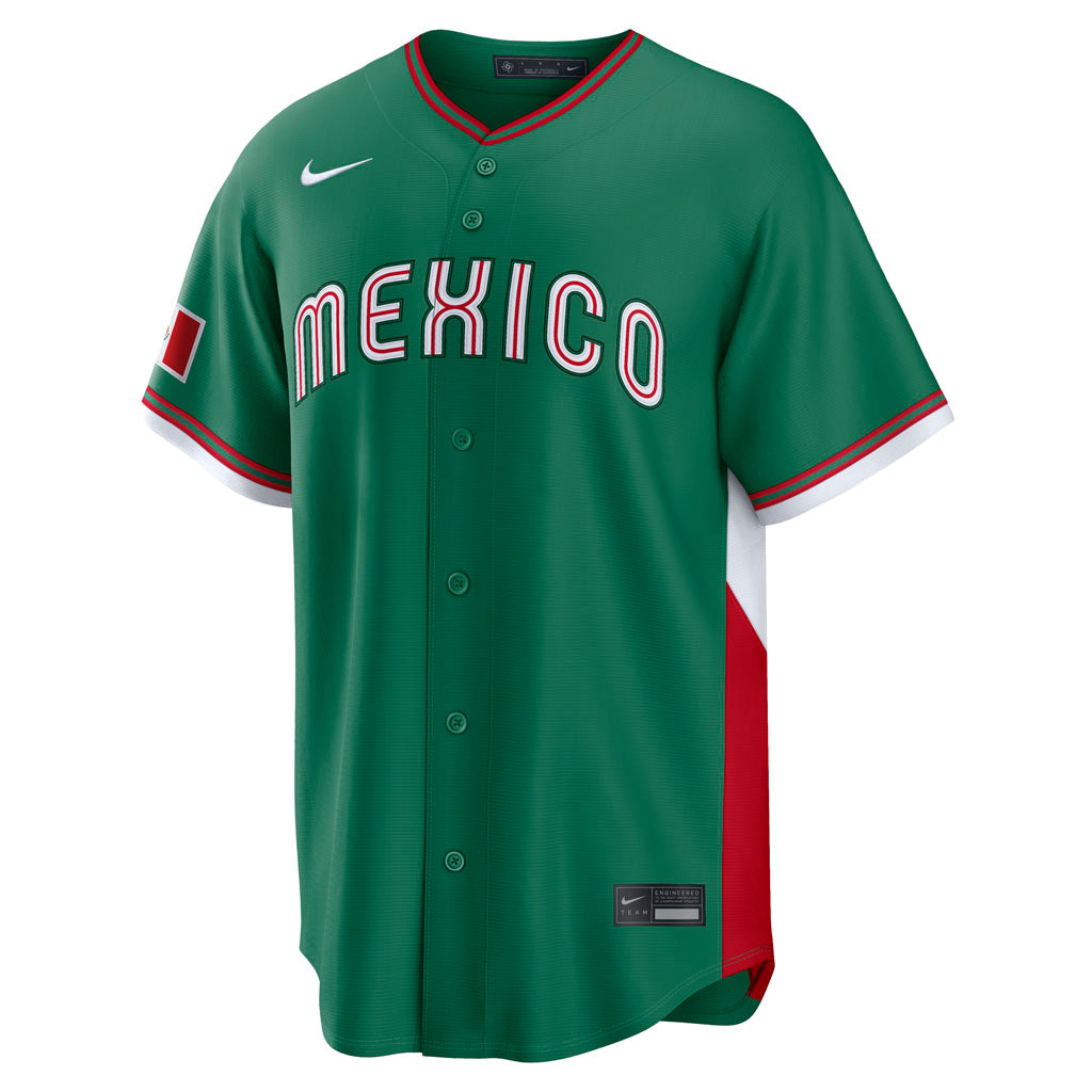 WBC Mexico Nike 2026 Road Stadium Jersey - Green