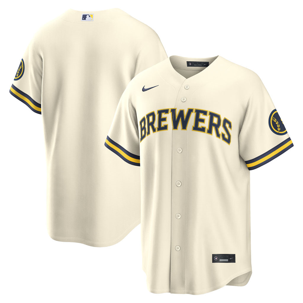 MLB Milwaukee Brewers Nike Home Stadium Jersey - White
