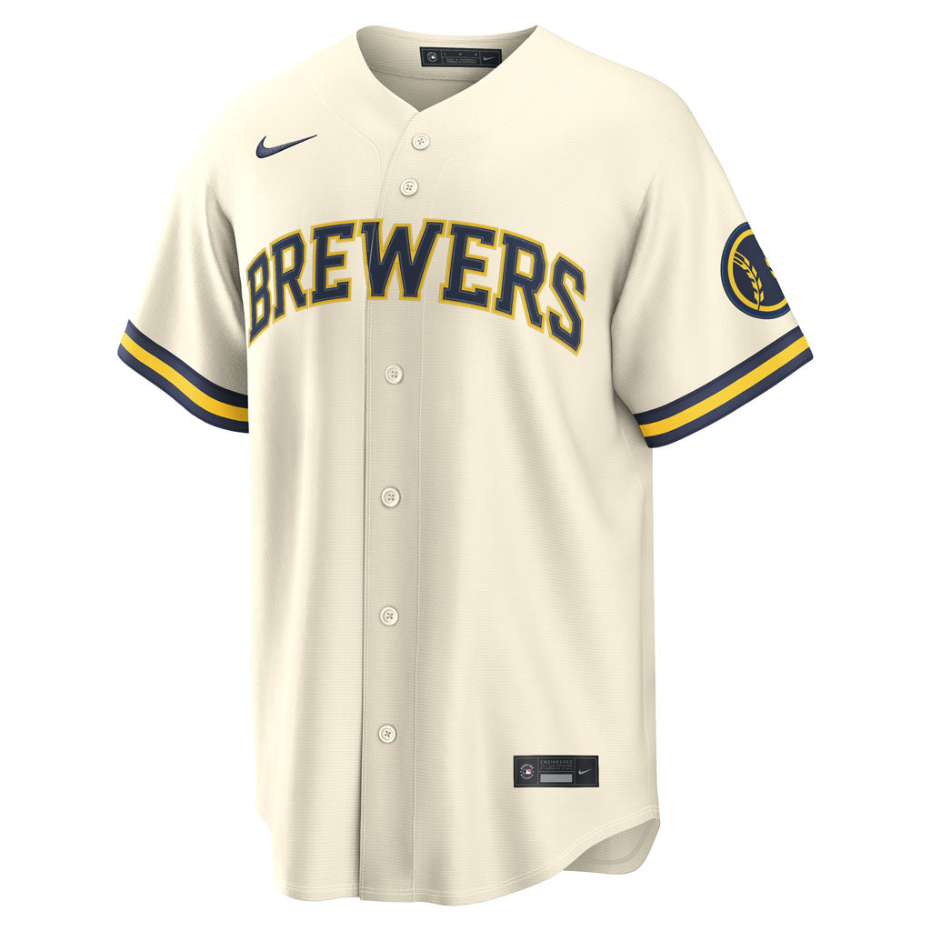 MLB Milwaukee Brewers Nike Home Stadium Jersey - White
