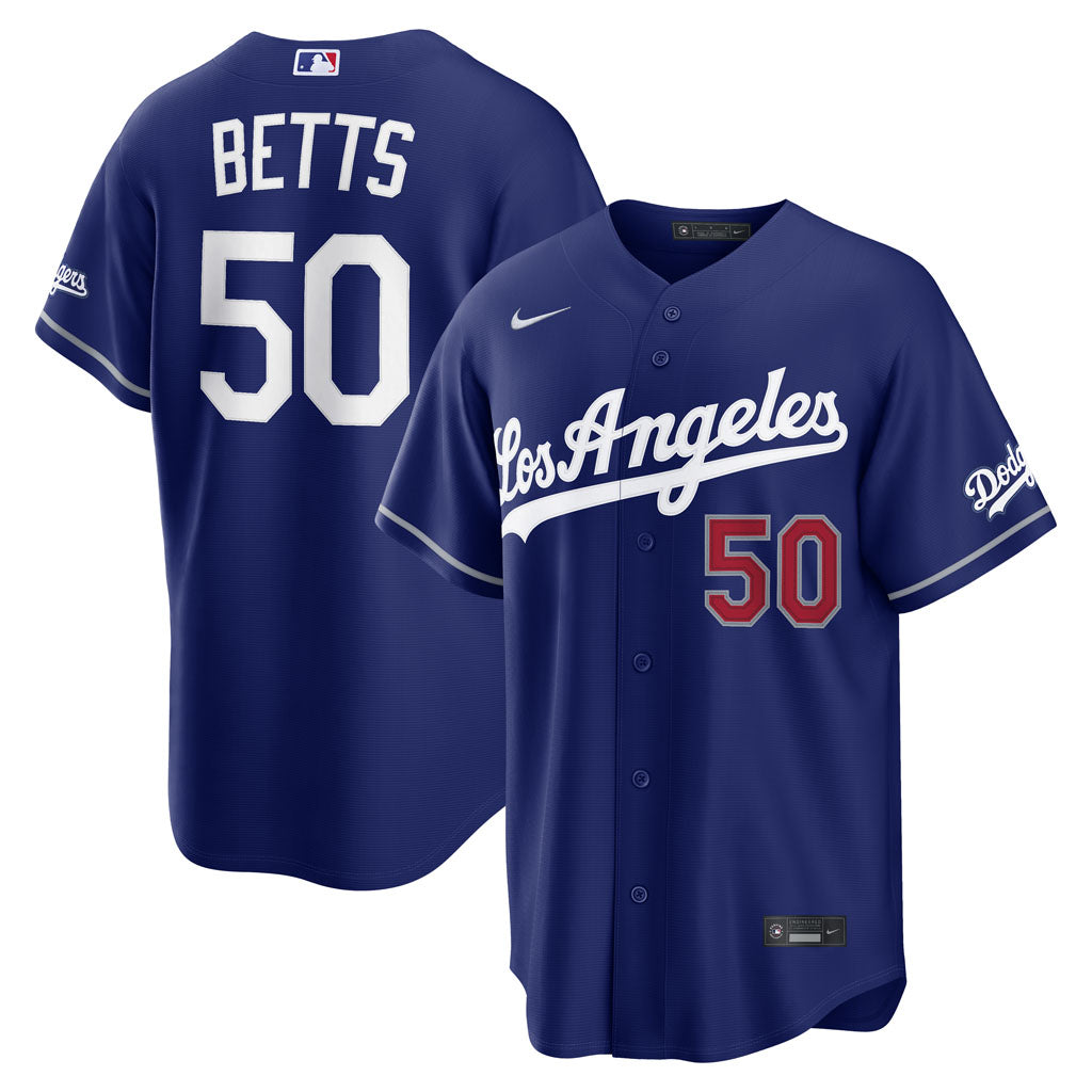 MLB Los Angeles Dodgers Mookie Betts Nike Alternate Stadium Jersey - Blue
