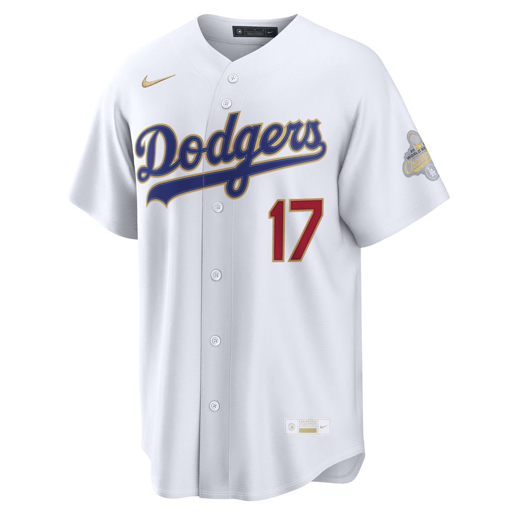 MLB Los Angeles Dodgers Shohei Ohtani Nike 2026 Gold Stadium Jersey - White