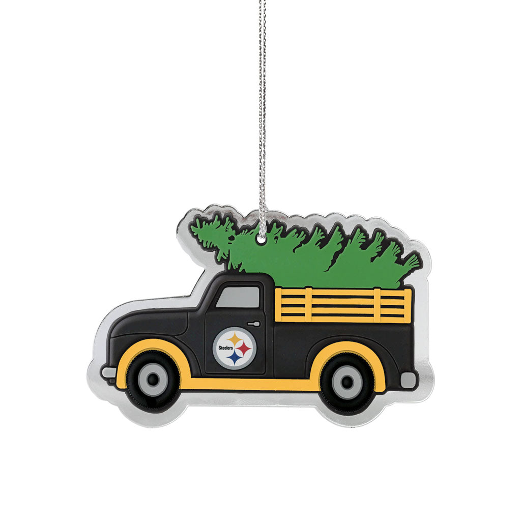 NFL Pittsburgh Steelers FOCO Flat Metal Truck Ornament
