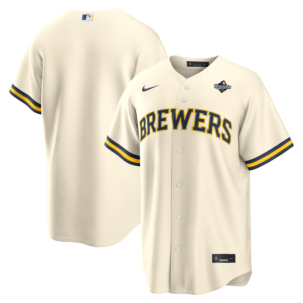 MLB Milwaukee Brewers Nike 2026 World Series Replica Jersey- White