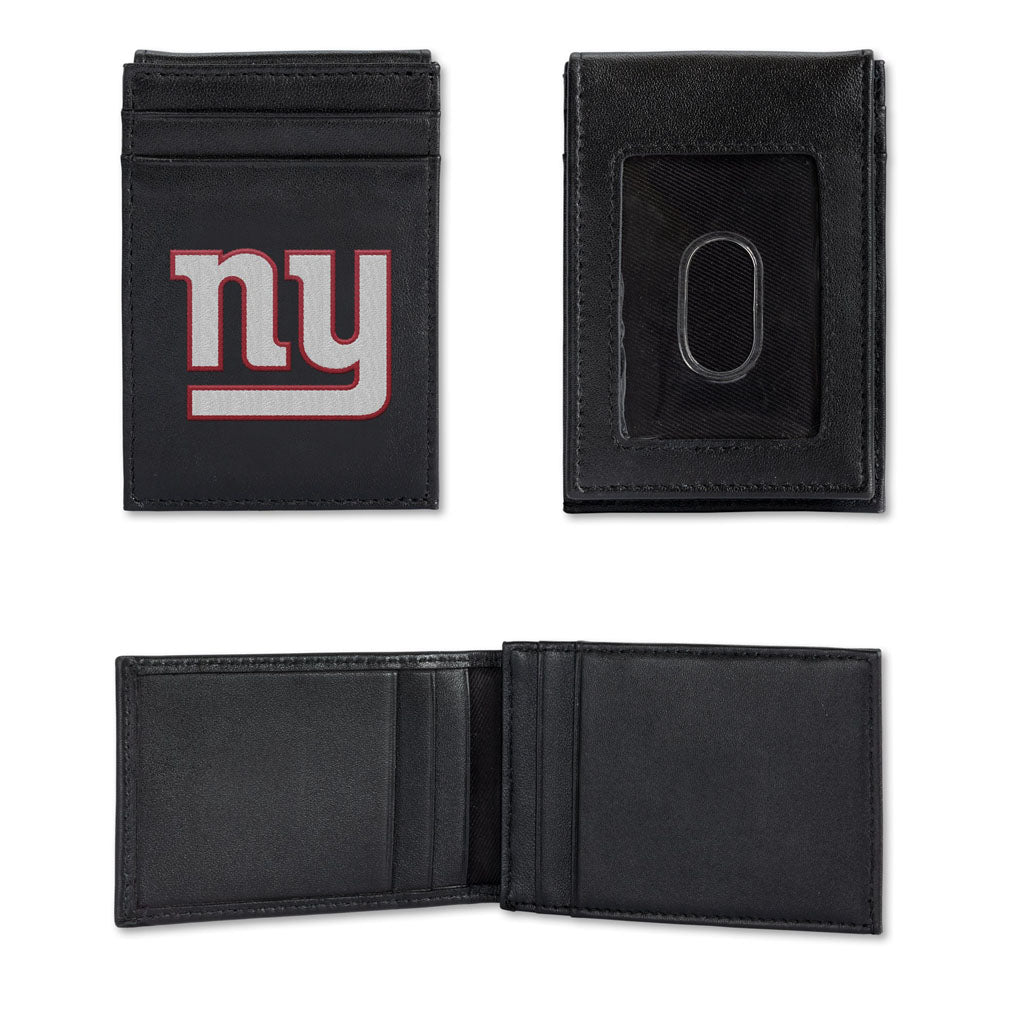 NFL New York Giants Rico Stitched Front Pocket Wallet - Black