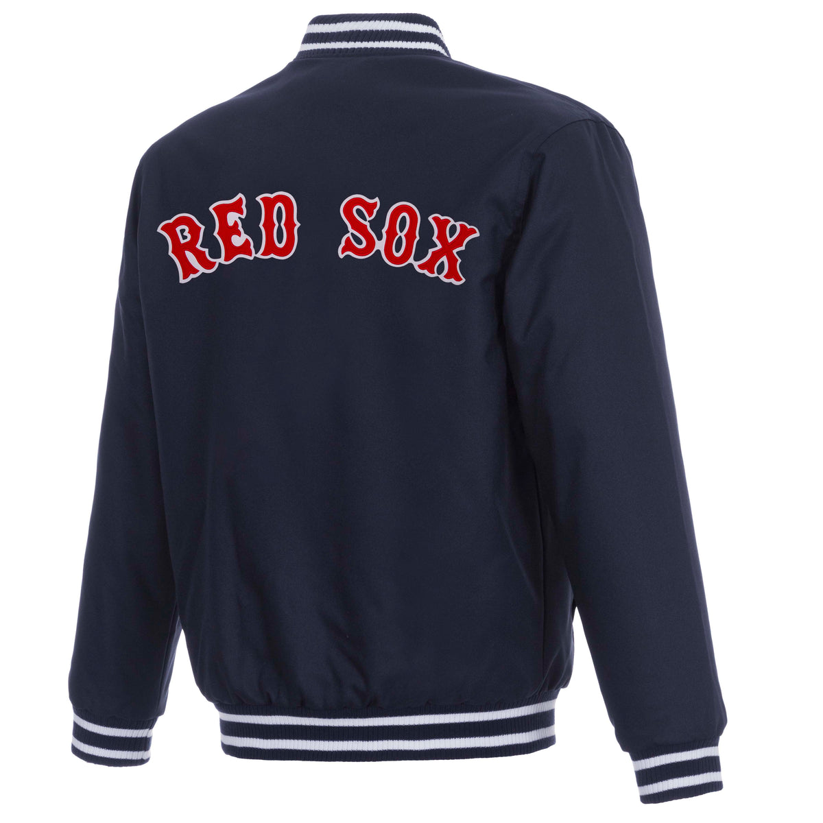 MLB Boston Red Sox JH Design Poly-Twill Jacket- Navy