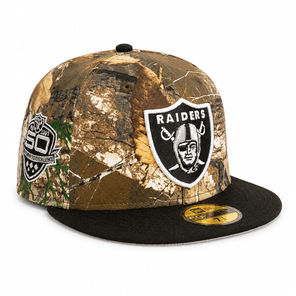 NFL Las Vegas Raiders New Era Team Terrain 59FIFTY Fitted Hat- Real Tree
