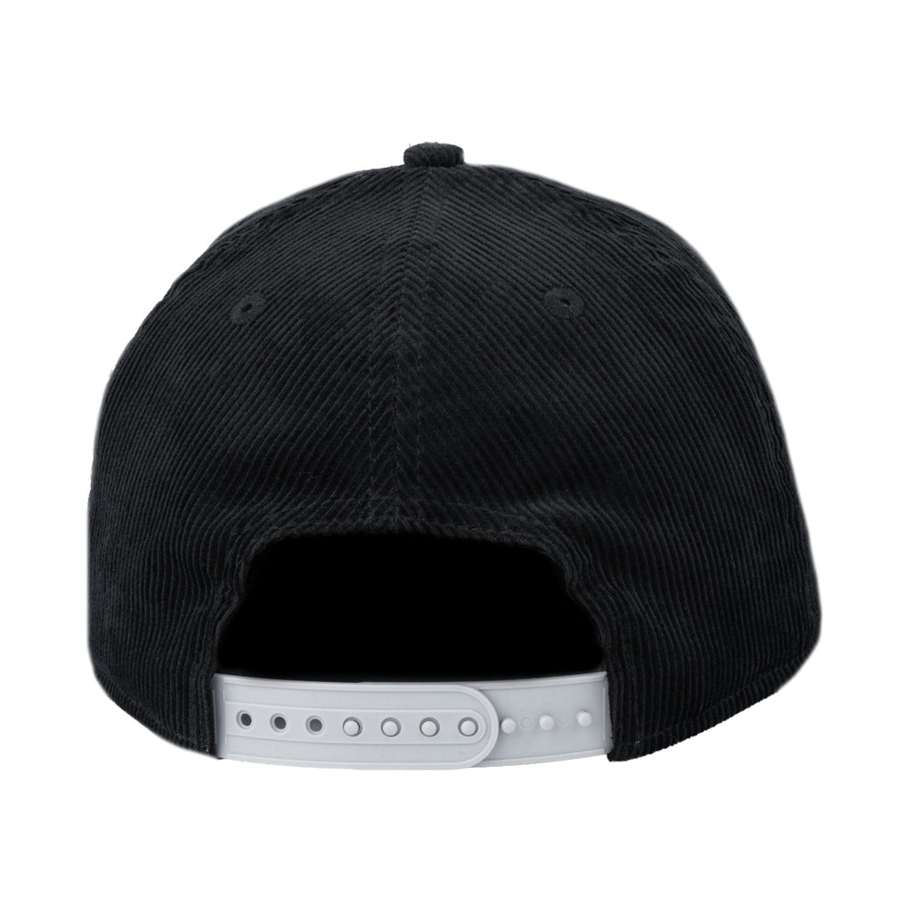 NFL Las Vegas Raiders New Era All Corduroy 9FIFTY A-Frame Snapback Hat - Black