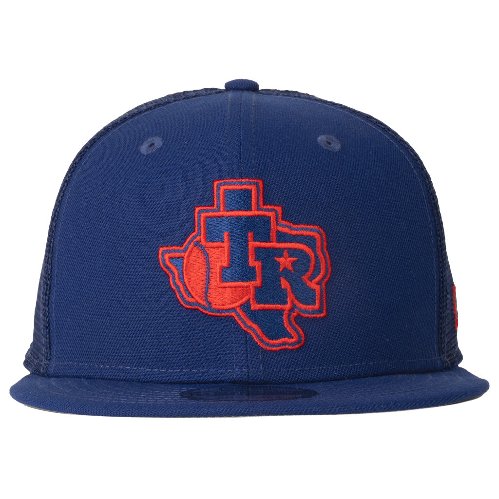 MLB Texas Rangers New Era Shadowline 9FIFTY Snapback Trucker Hat - Blue
