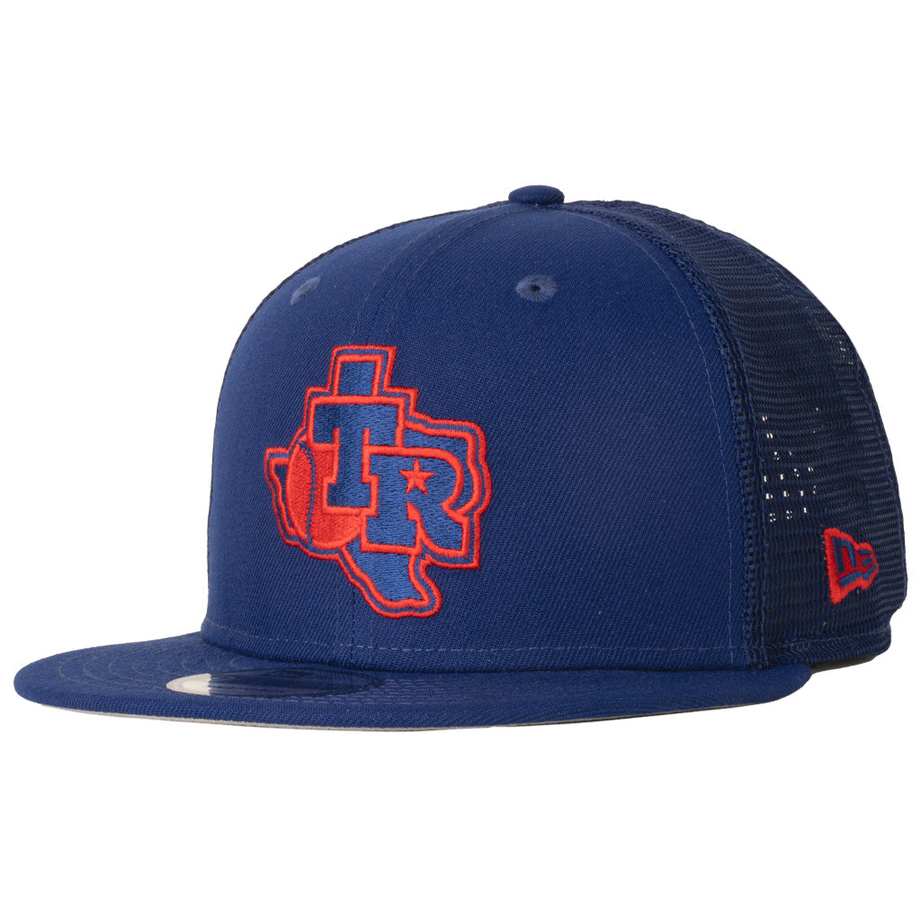MLB Texas Rangers New Era Shadowline 9FIFTY Snapback Trucker Hat - Blue