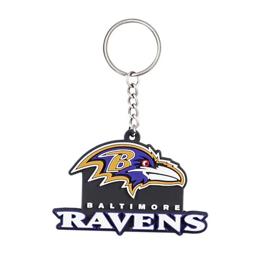 NFL Baltimore Ravens Evergreen Rubber Keychain