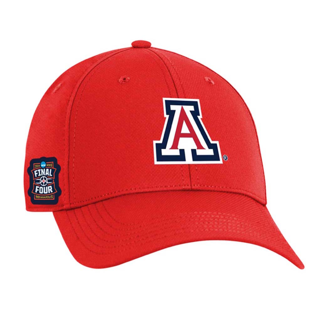 NCAA Arizona Wildcats Ahead 2026 Final Four Primary Logo Stratus Adjustable Hat - Red