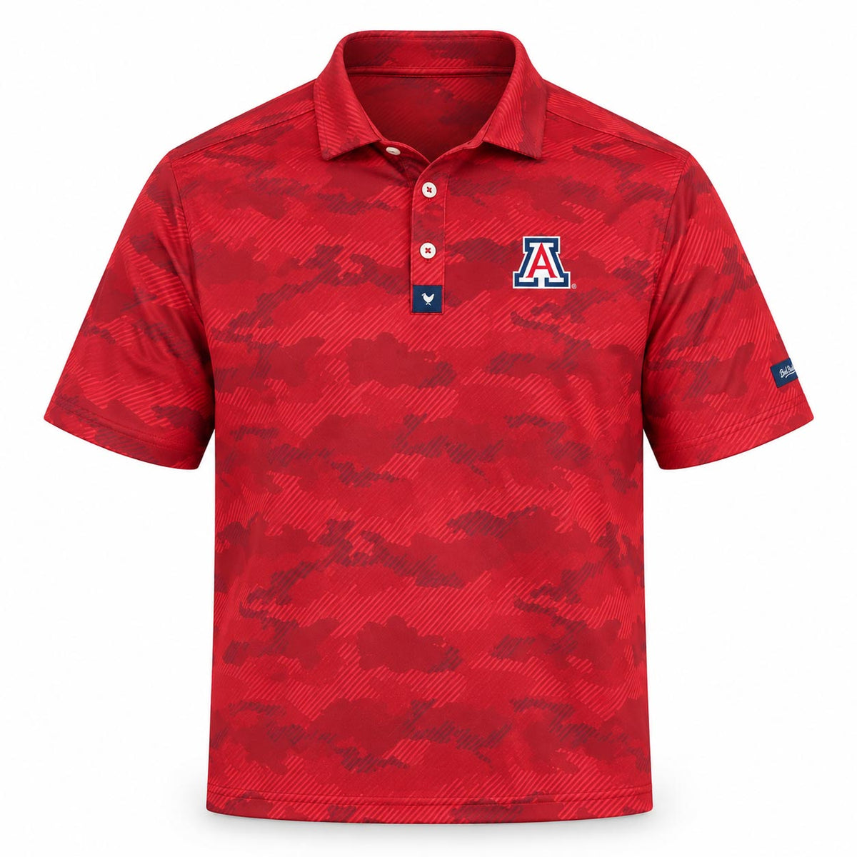 NCAA Arizona Wildcats Bad Birdie Frostbite Polo- Red
